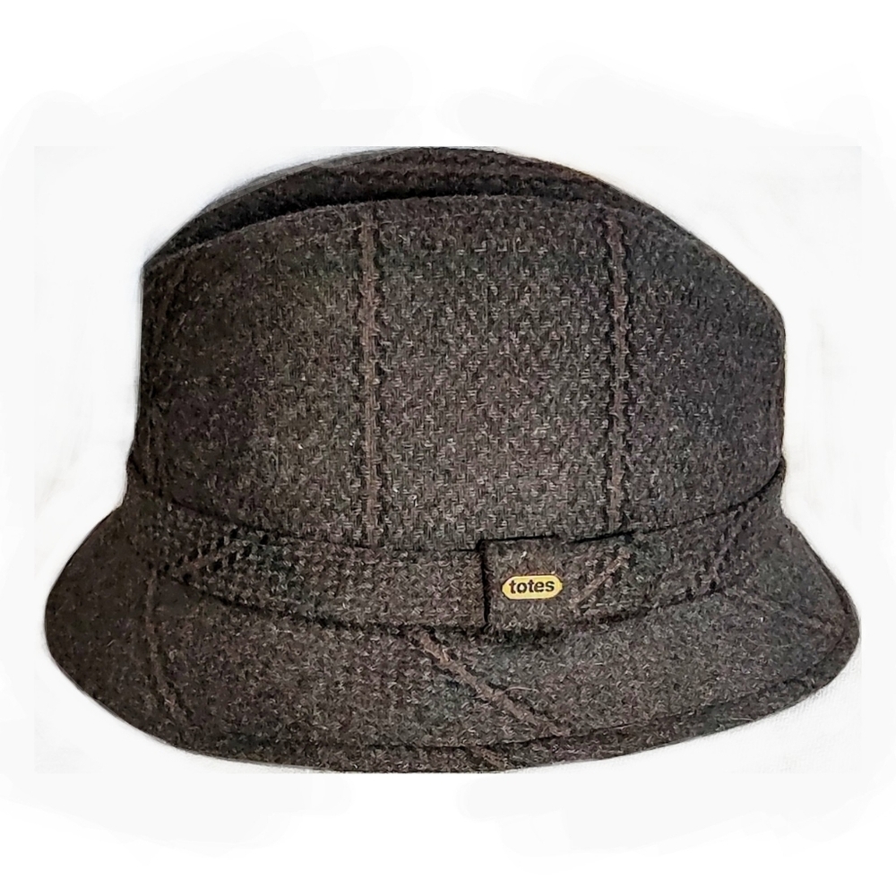 Vintage 70s Totes Blended Wool Fedora Sz XL